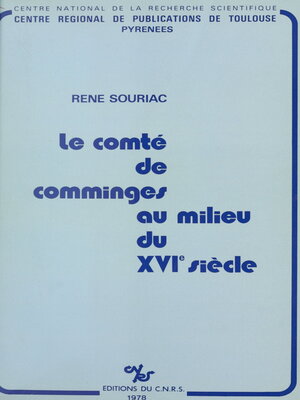 cover image of Le comté de Comminges au milieu du 16e siècle